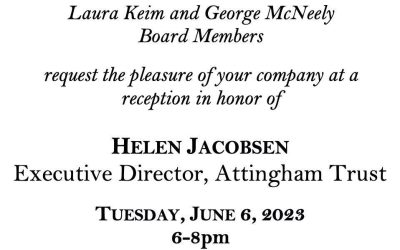 Reception for Mid-Atlantic Alumni Honoring Helen Jacobsen – June 6